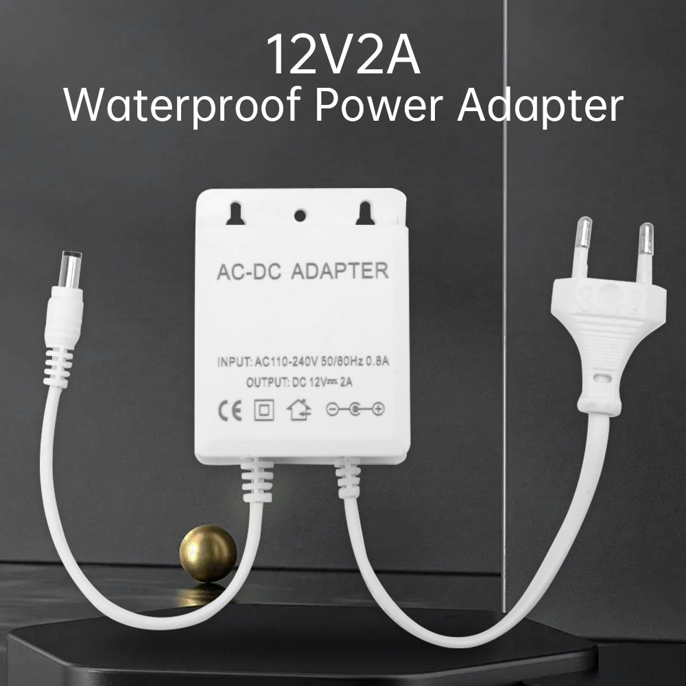Outdoor Power Plug In - DC12V 2A EU Stecker Adapter Sicherheit