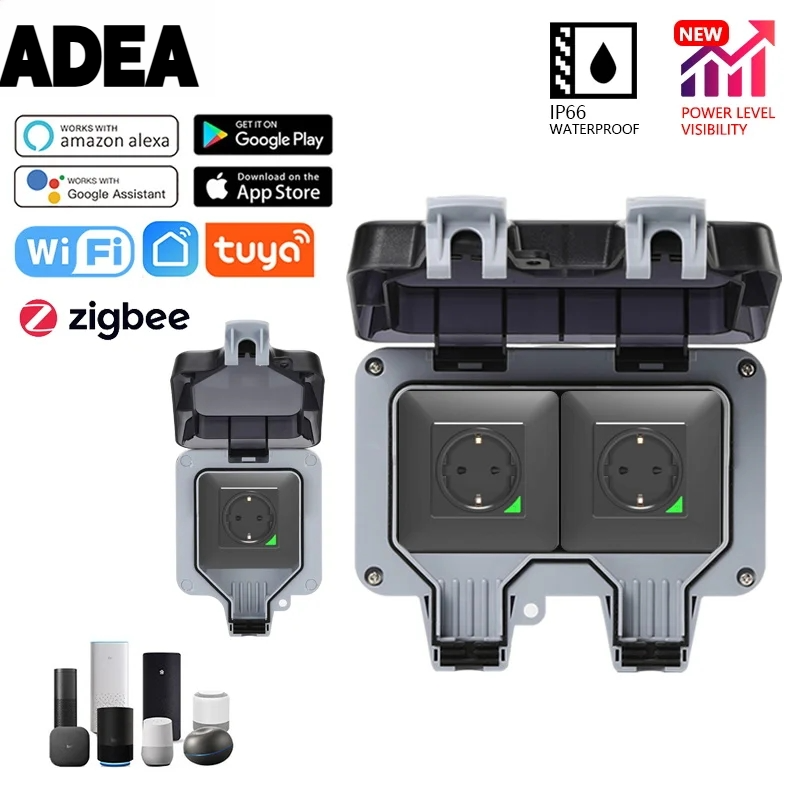 Outdoor Power Outlet Not Working - AdeaTuya Zigbee Elektrische Steckdosen IP66 Wasserdichte