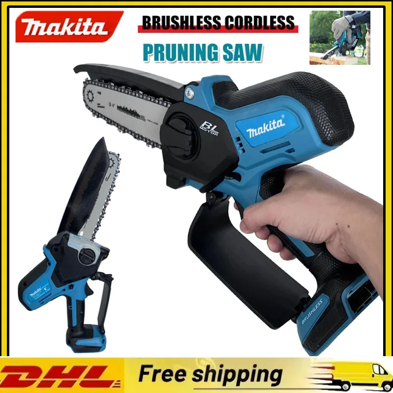 Pole Saw Cordless - Makita Mini-Elektrosäge, Garten-Elektrowerkzeuge, elektrische Kettensäge, Astsäge,