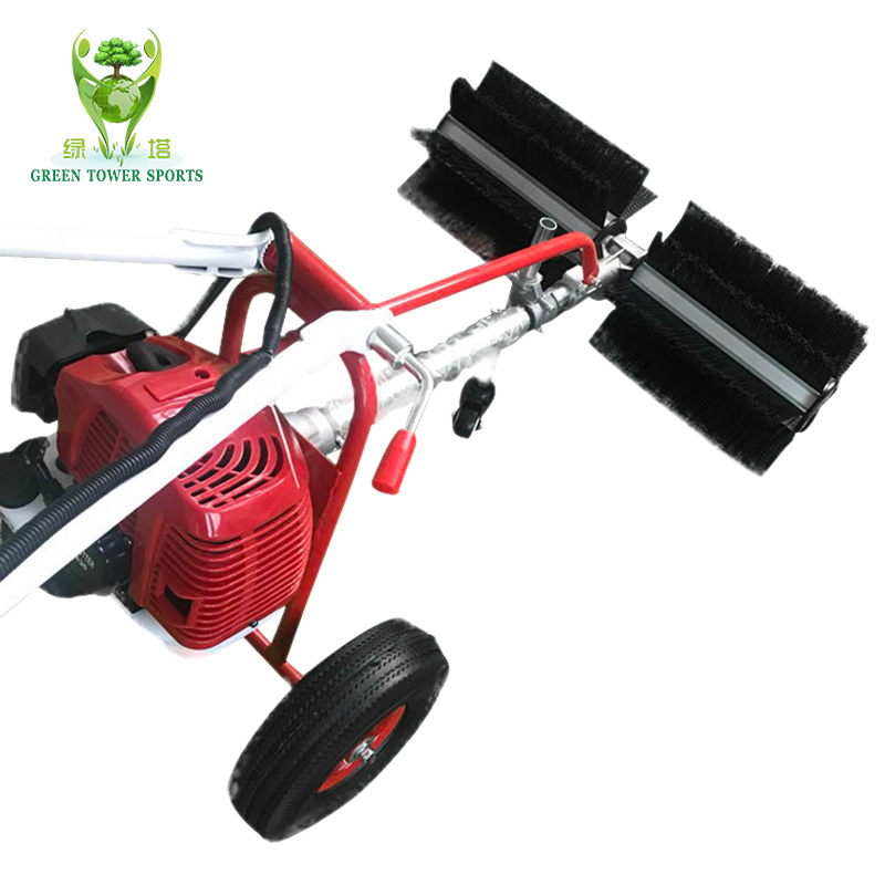 Outdoor Power Broom - Leichter Handgeführter Kehrbesen 43CC 2-Takt-Motor Rasenbürste