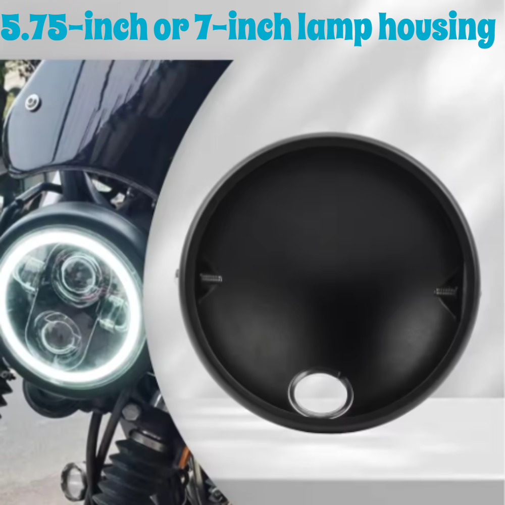 Outdoor Power Xtreme - Retro-modifizierter Scheinwerferhalter, universelles 5,75-Zoll-7-Zoll-LED-Scheinwerfergehäuse für Harley