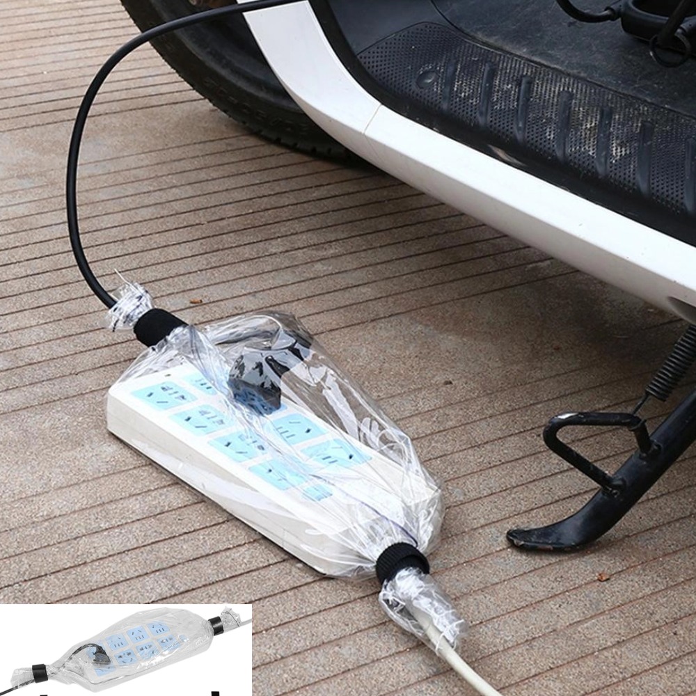 Outdoor Power Plug - Wasserdichte EV-Ladegerät-Regenhülle, Staubdichte Schutztasche für Elektroauto-Ladestecker