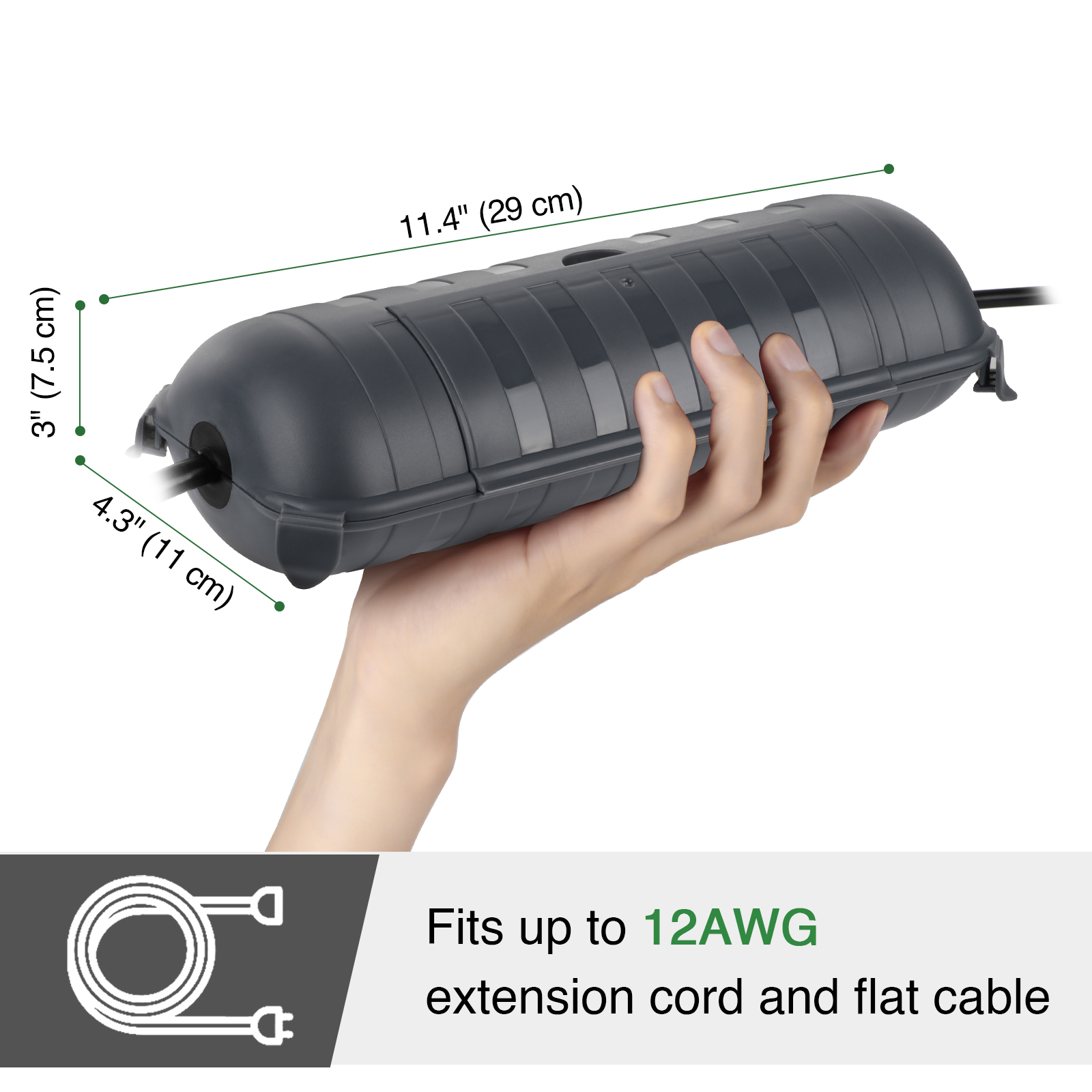 Große Wetterfeste Outdoor-Elek – Outdoor Power Plug Bewertung und Preis