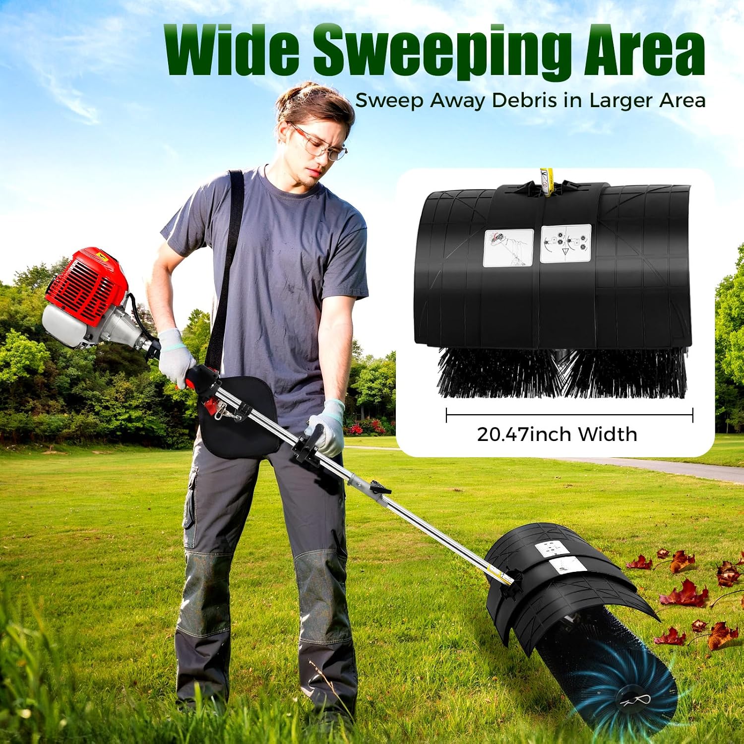 2,3 PS Benzin-Handkehrmaschine – Outdoor Power Broom Bewertung und Preis