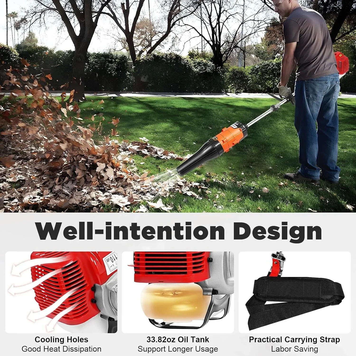 CNCEST 52CC 2,3 PS Kehrbesen,  – Outdoor Power Broom Bewertung und Preis